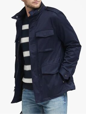 Banana Republic Navy Field Jacket - Large